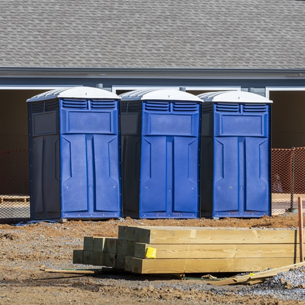 is there a specific order in which to place multiple portable toilets in Doolittle TX